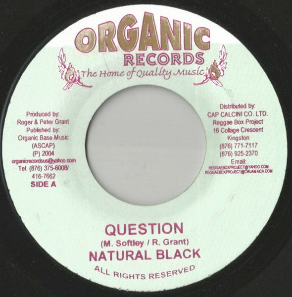 Natural Black : Question (7")