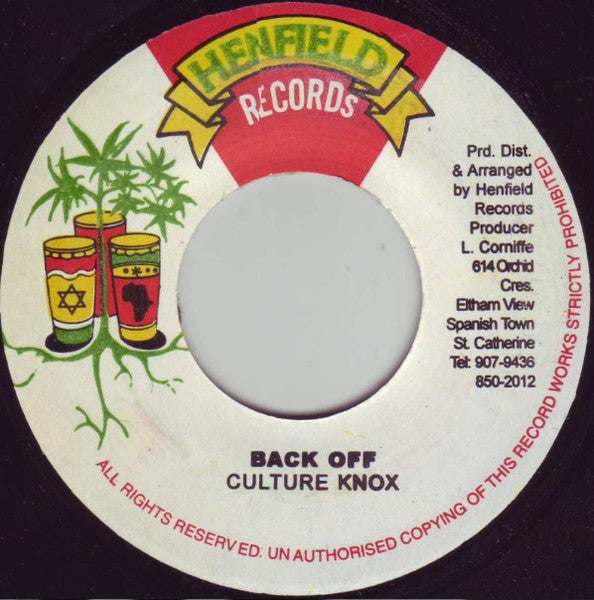 Culture Knox* : Back Off (7")