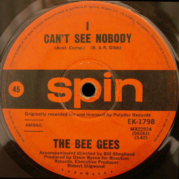 Bee Gees : New York Mining Disaster, 1941 (7", Single)