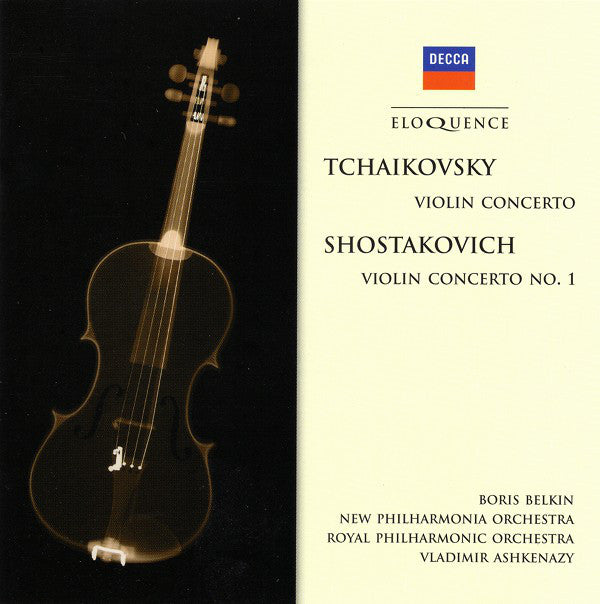 Pyotr Ilyich Tchaikovsky / Dmitri Shostakovich - Boris Belkin, New Philharmonia Orchestra, Royal Philharmonic Orchestra, Vladimir Ashkenazy : Violin Concerto / Violin Concerto No. 1 (CD, Comp, RM)