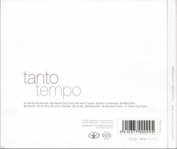 Bebel Gilberto : Tanto Tempo (CD, Album, Dig)