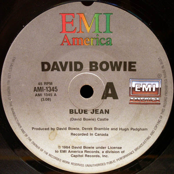 David Bowie : Blue Jean (7", Single)