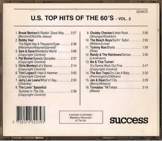 Various : US Top Hits Of The 60's Vol. 2 (CD, Comp)