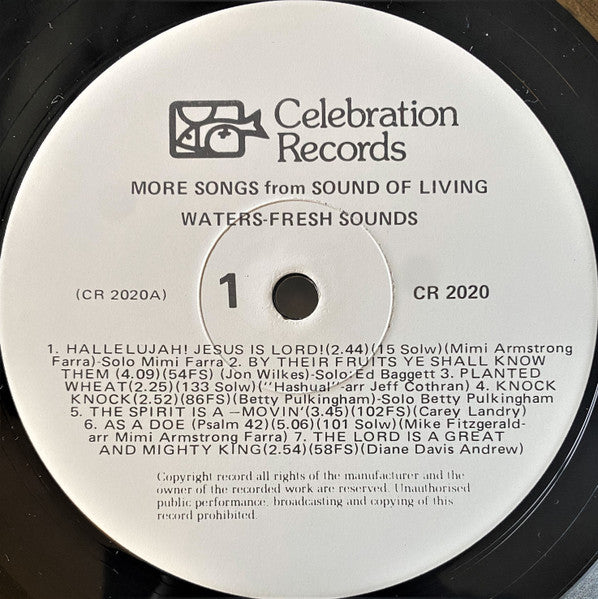 The Fisherfolk : More Songs From Sounds Of Living Waters (LP, Album)