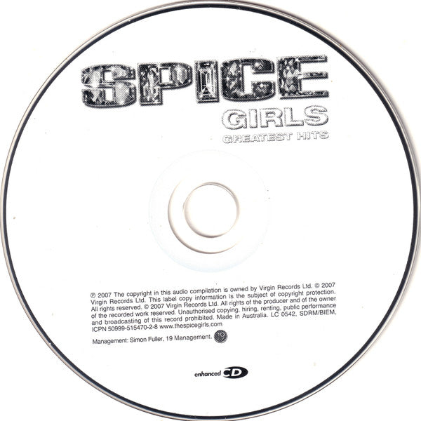 Spice Girls : Greatest Hits (CD, Comp, Enh, RE, Whi)