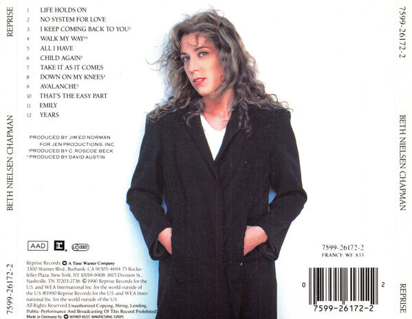 Beth Nielsen Chapman : Beth Nielsen Chapman (CD, Album)
