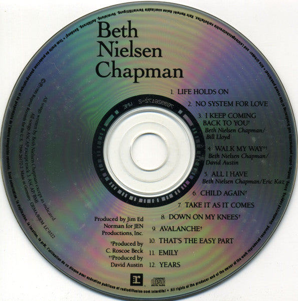 Beth Nielsen Chapman : Beth Nielsen Chapman (CD, Album)
