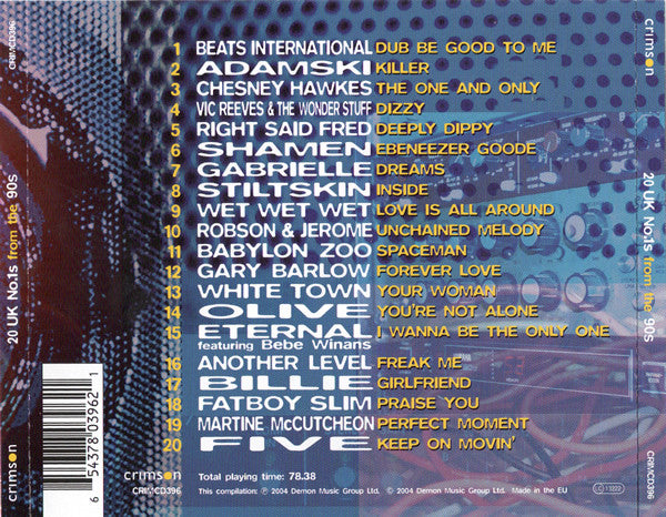 Various : 20 UK No.1s From The 90s (CD, Comp)