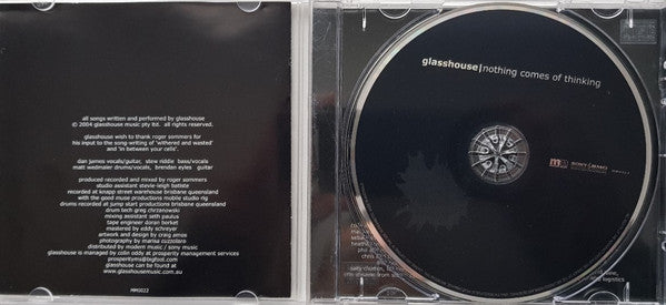 Glasshouse : Nothing Comes Of Thinking (CD, Album)