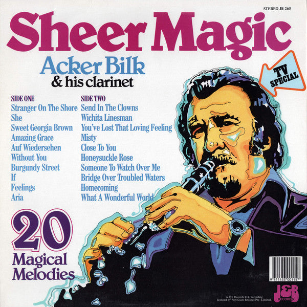 Acker Bilk : Sheer Magic (LP, Comp, RE)
