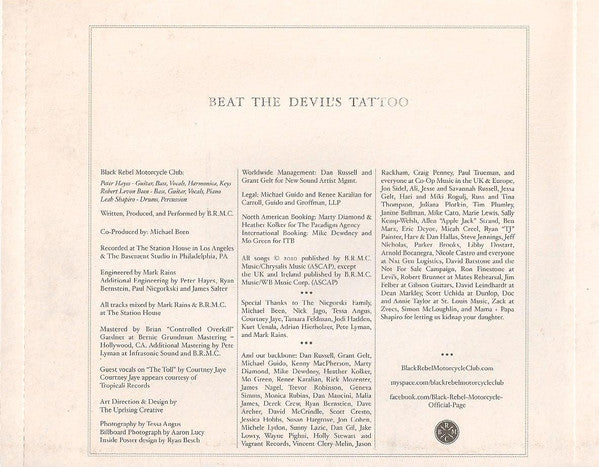 Black Rebel Motorcycle Club : Beat The Devil's Tattoo (CD, Album)