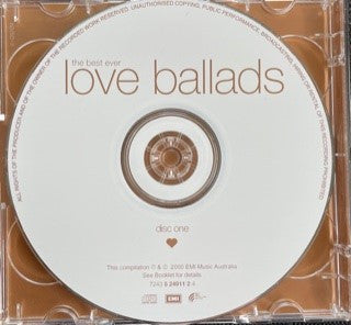 Various : The Best Ever Love Ballads (2xCD, Comp)