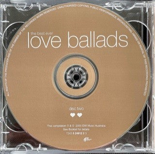 Various : The Best Ever Love Ballads (2xCD, Comp)