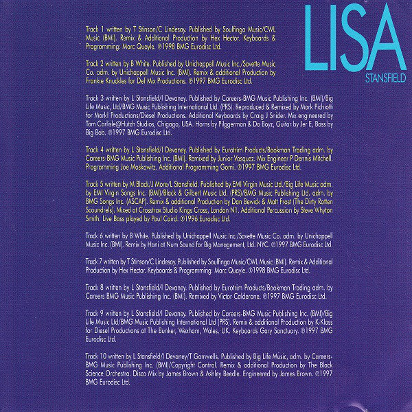 Lisa Stansfield : The Remix Album (CD, Album, Comp)