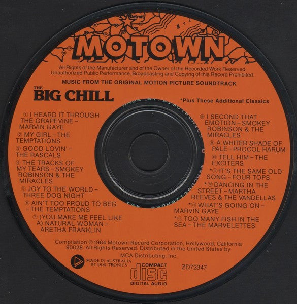 Various : (Original Motion Picture Soundtrack) The Big Chill (Plus Additional Classics From The Era)  (CD, Comp)