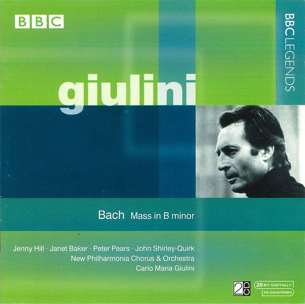 Carlo Maria Giulini - Johann Sebastian Bach : Mass In B Minor (2xCD, Album, RM)