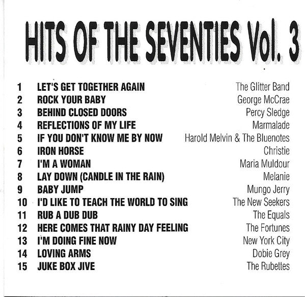 Various : Hits Of The 70's - Volume Three (CD, Comp)