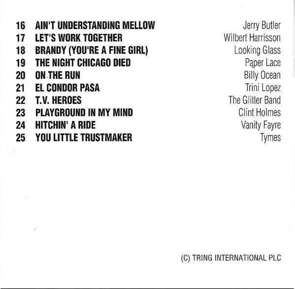 Various : Hits Of The 70's - Volume Three (CD, Comp)