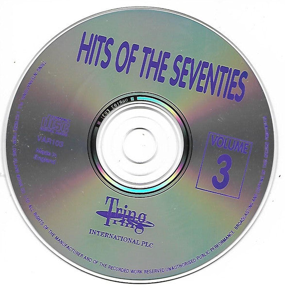 Various : Hits Of The 70's - Volume Three (CD, Comp)
