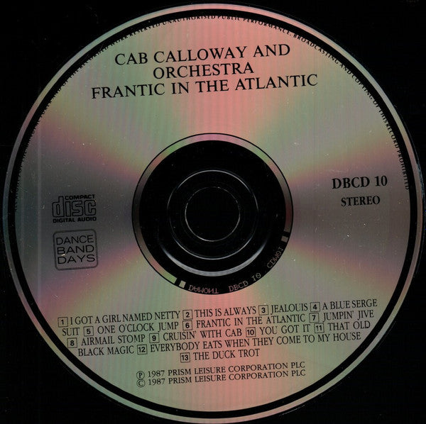 Cab Calloway With The Cabbaliers* : Frantic In The Atlantic (CD, Comp)