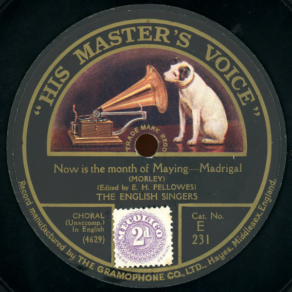 The English Singers* : Now Is The Month Of Maying / The Silver Swan (Shellac, 10")