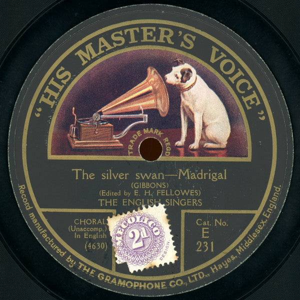 The English Singers* : Now Is The Month Of Maying / The Silver Swan (Shellac, 10")