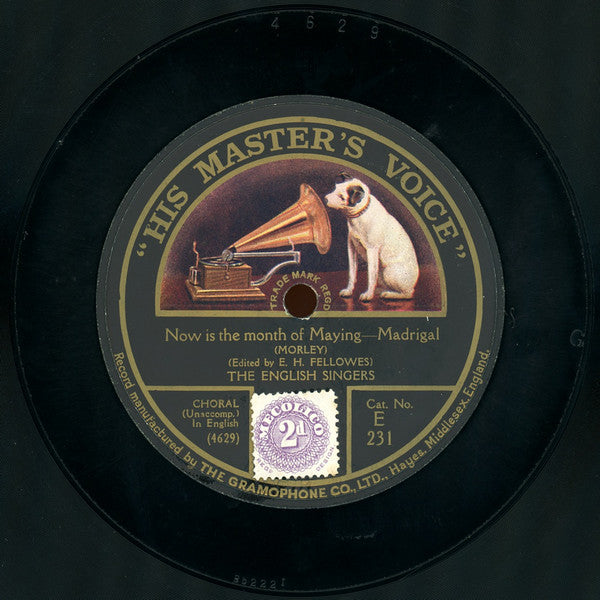 The English Singers* : Now Is The Month Of Maying / The Silver Swan (Shellac, 10")