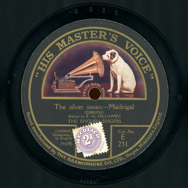 The English Singers* : Now Is The Month Of Maying / The Silver Swan (Shellac, 10")