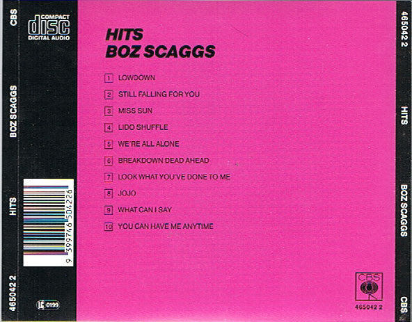 Boz Scaggs : Hits! (CD, Comp, RE)