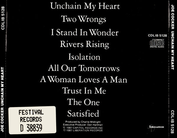 Joe Cocker : Unchain My Heart (CD, Album)