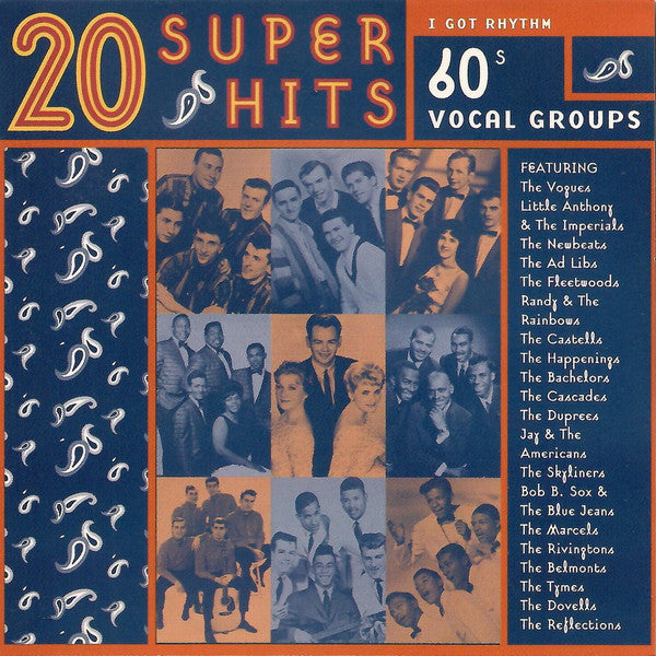 Various : 20 Super Hits: 60s Vocal Groups - I Got Rhythm (CD, Comp)
