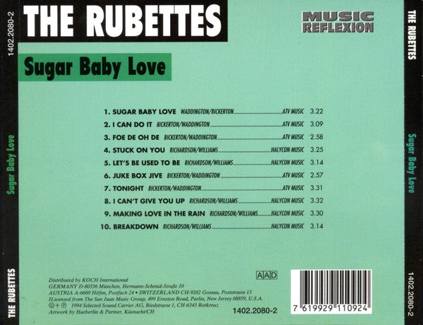 The Rubettes : Sugar Baby Love (CD, Comp)