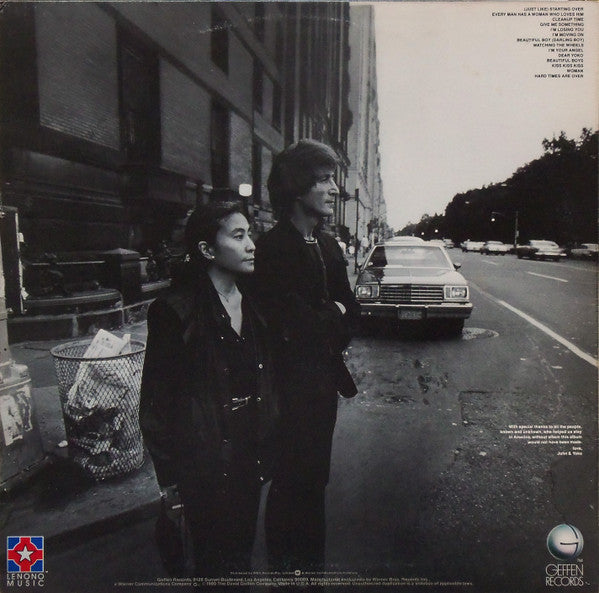 John Lennon & Yoko Ono : Double Fantasy (LP, Album, RE)