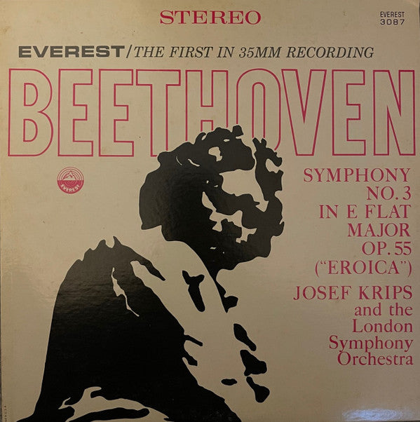 Ludwig van Beethoven, Josef Krips And London Symphony Orchestra : Symphony No.3 In E Flat Major Op.55 ("Eroica") (LP, Album, ARC)