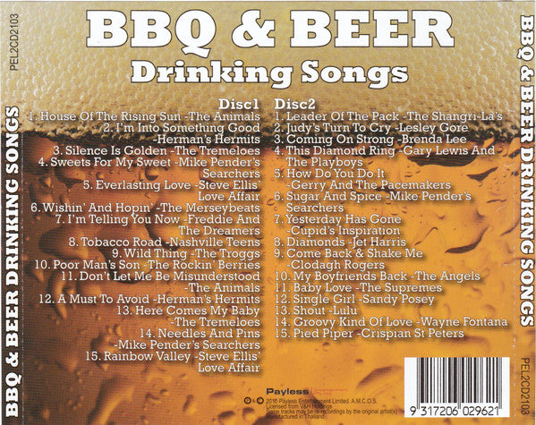 Various : BBQ And Beer Drinking Songs (2xCD, Comp)