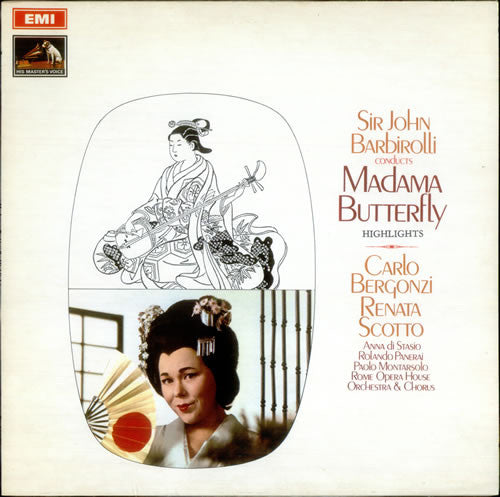 Giacomo Puccini / Sir John Barbirolli : Madama Butterfly: Highlights (LP, Album)