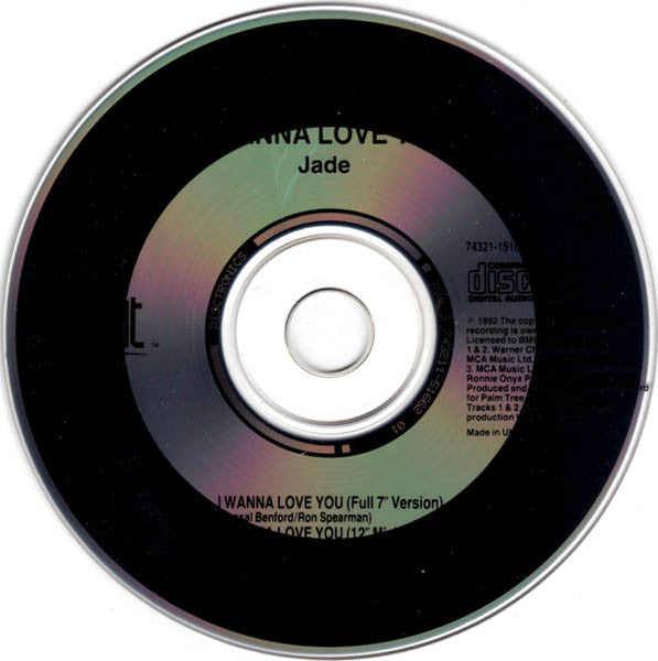 Jade (3) : I Wanna Love You (CD, Single, RE)