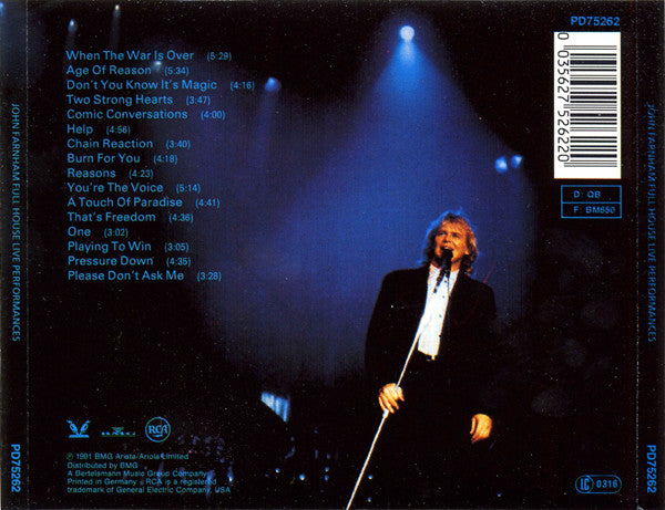 John Farnham : Full House (CD, Album)