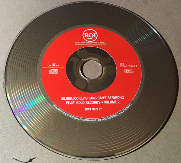 Elvis Presley : 50,000,000 Elvis Fans Can't Be Wrong (Elvis' Gold Records - Volume 2) (CD, Comp, RE, RM)