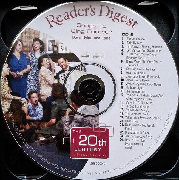 Various : Songs To Sing Forever (3xCD, Comp)