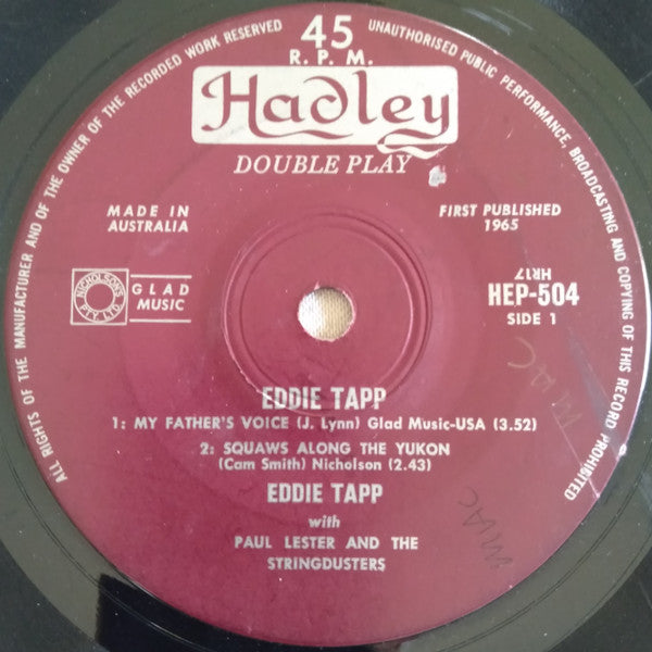 Eddie Tapp with Paul Lester and the Stringdusters* : Eddie Tapp (7", EP)
