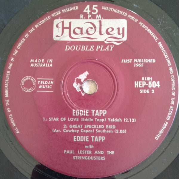Eddie Tapp with Paul Lester and the Stringdusters* : Eddie Tapp (7", EP)
