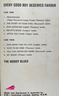 The Moody Blues : Every Good Boy Deserves Favour (Cass, Album)