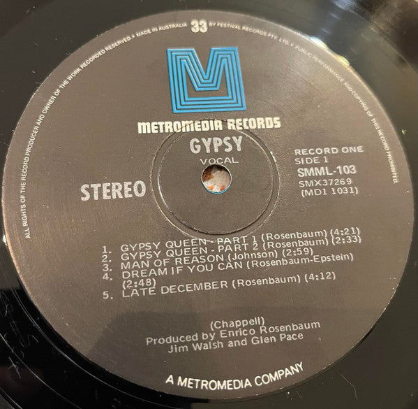 Gypsy (15) : Gypsy (2xLP, Album, Gat)