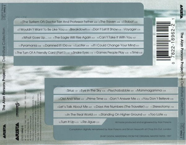 The Alan Parsons Project : The Definitive Collection (2xCD, Comp, RE, RM)