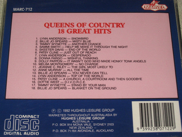 Various : Queens Of Country (CD, Comp)