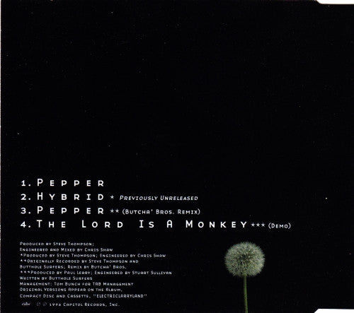Butthole Surfers : Pepper (CD, Single)