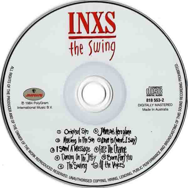 INXS : The Swing (CD, Album, RE)