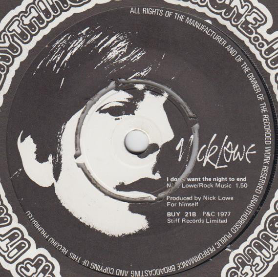 Nick Lowe : Halfway To Paradise (7", Single)