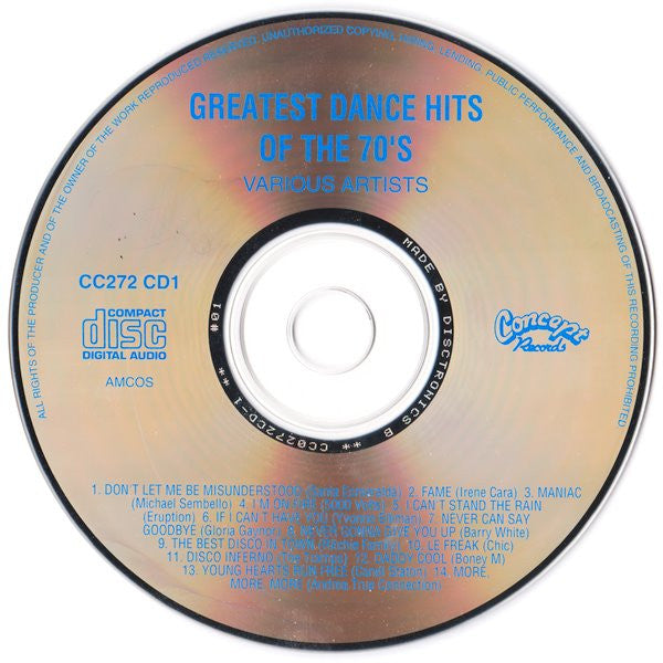 Various : Greatest Dance Hits Of The 70's (2xCD, Comp)